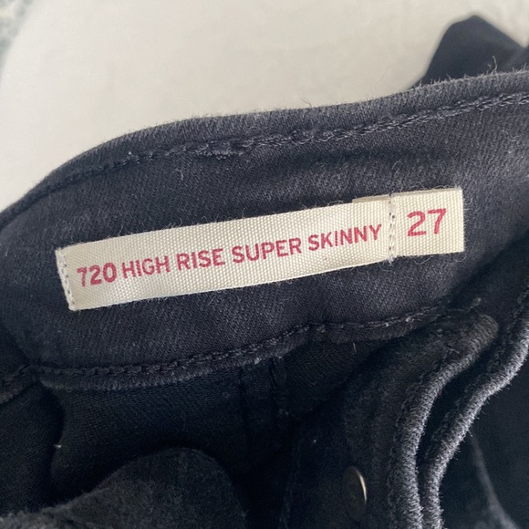 Black skinny ripped jeans - Picture 2 of 4